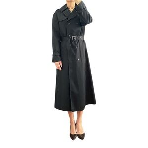 Dannimac Vintage Black Trench Coat (XS)